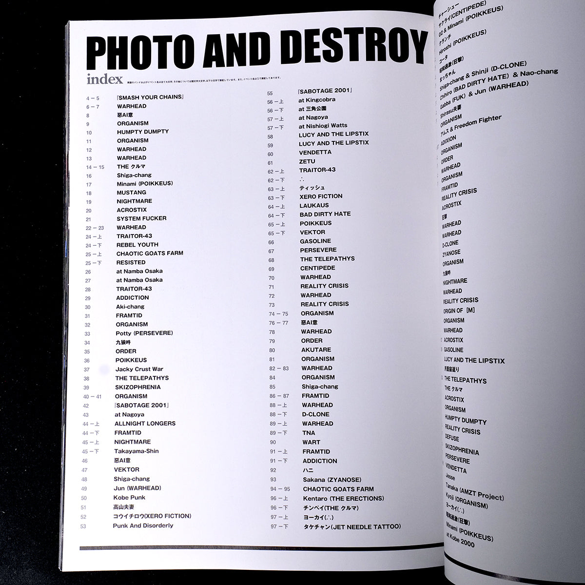 PHOTO AND DESTROY - Fuyuki Kataoka